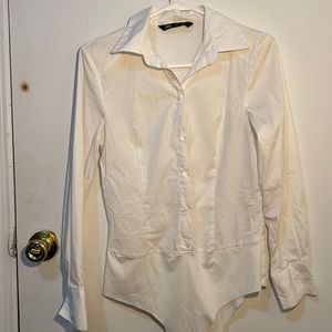 Zara button up bodysuit
